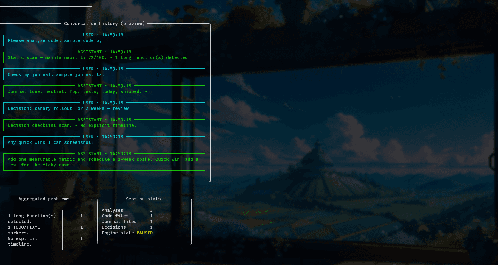 MetaFeedbackEngine project screenshot
